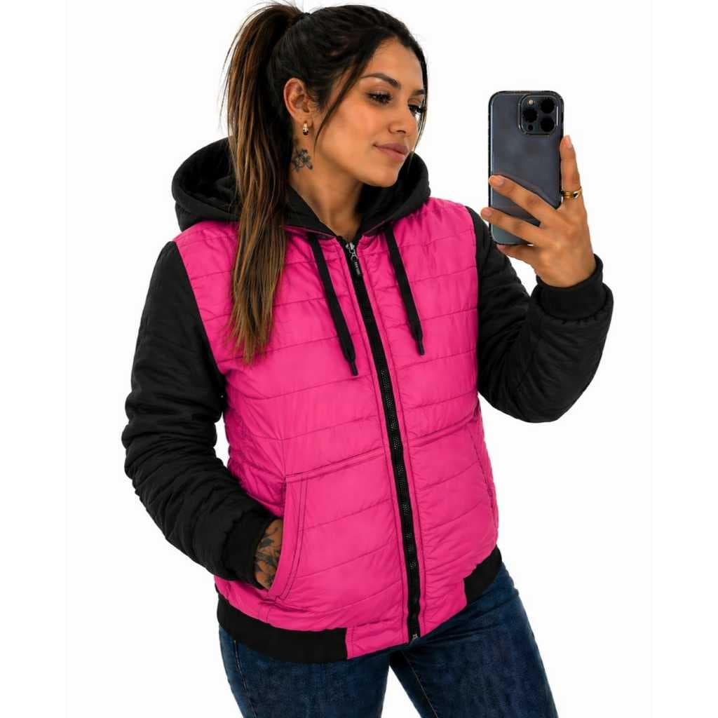 Jaqueta casaco bobojaco jaco gominhos moleton feminino moda outono /inverno envio rápido
