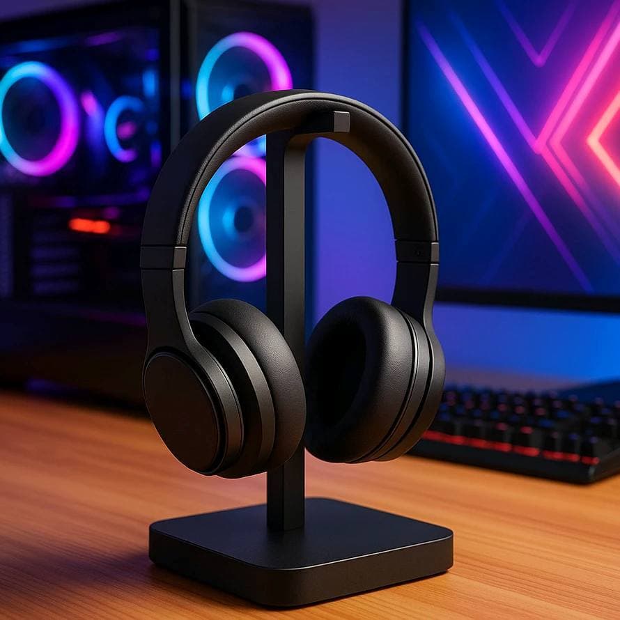 Suporte para Headset Fone de Ouvido Organizador de Mesa Gamer