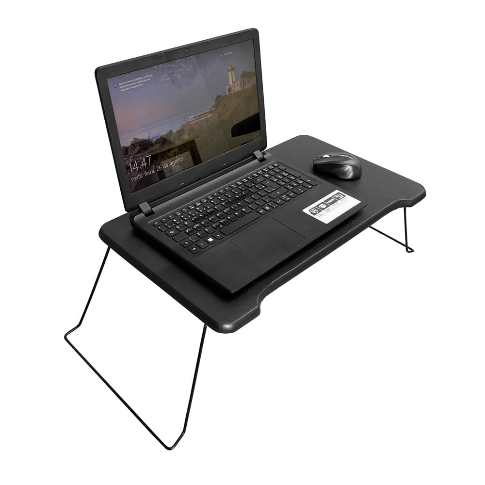 Mesa Portátil Dobrável Para Notebook Home Office Estudo Refeição Cama game