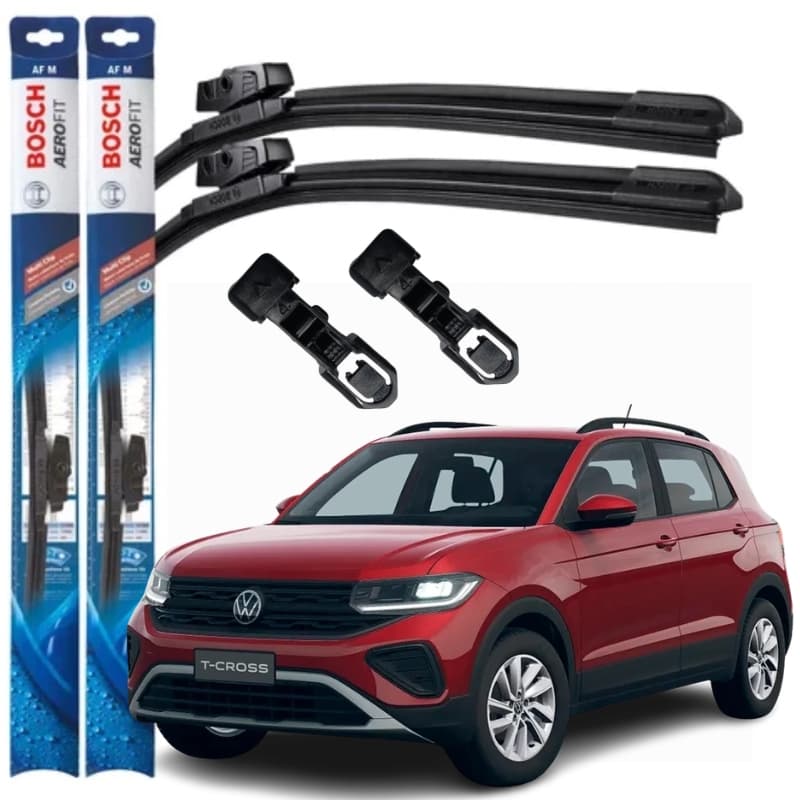 Par Palheta T-Cross 2019 2020 2021 2022 2023 2024 2025 2026 Limpador Parabrisa Dianteiro Bosch