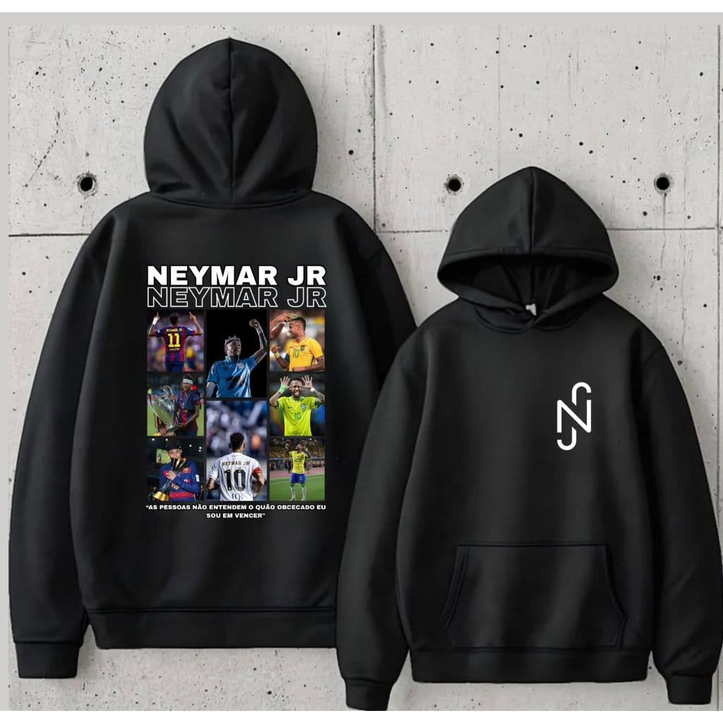 Blusa Moletom Menino Ney Neymar Jr Casaco Personalizado Modelo Novo 2026 Lançamento