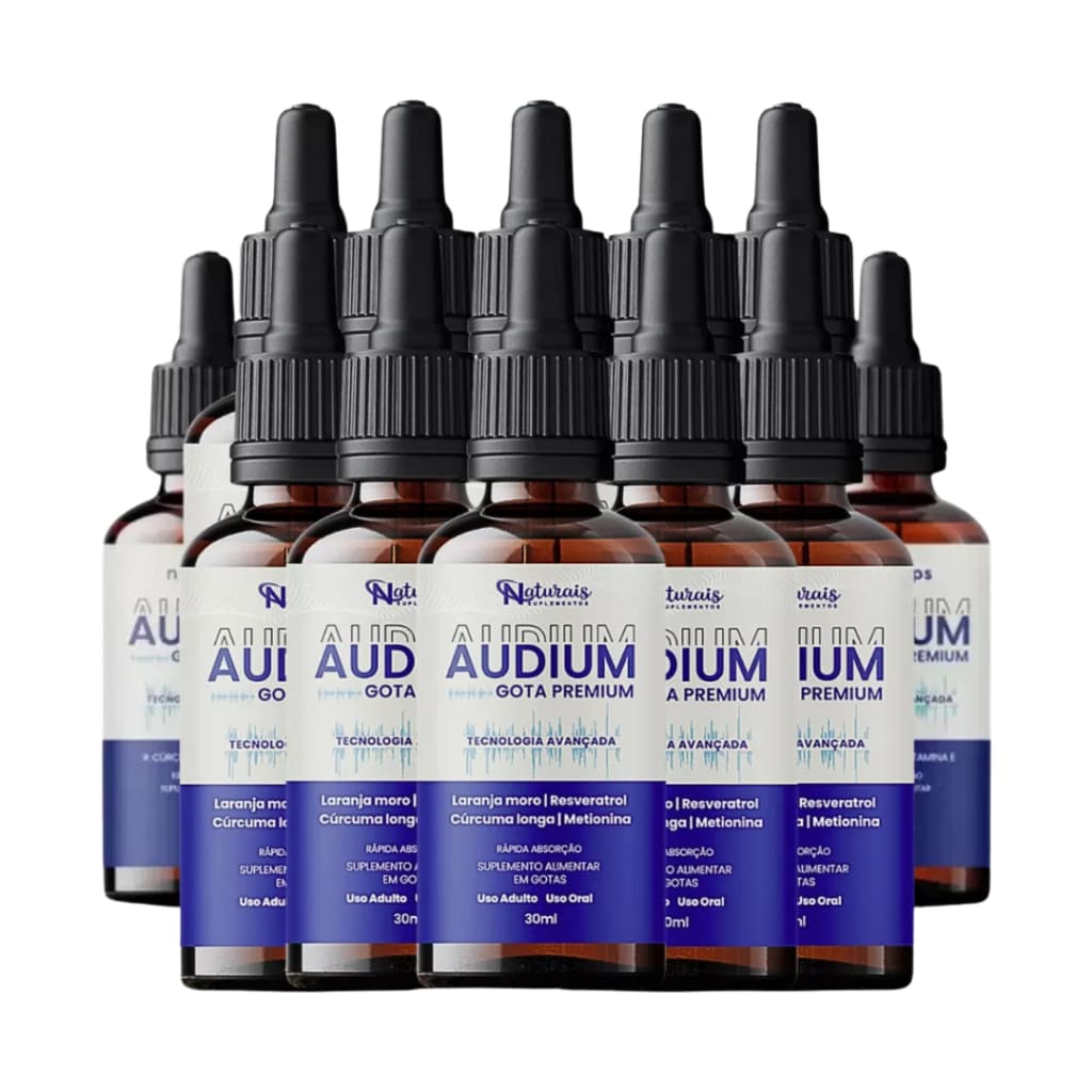 12 Unidades Audium - Frasco 30 ml - Entrega Imediata