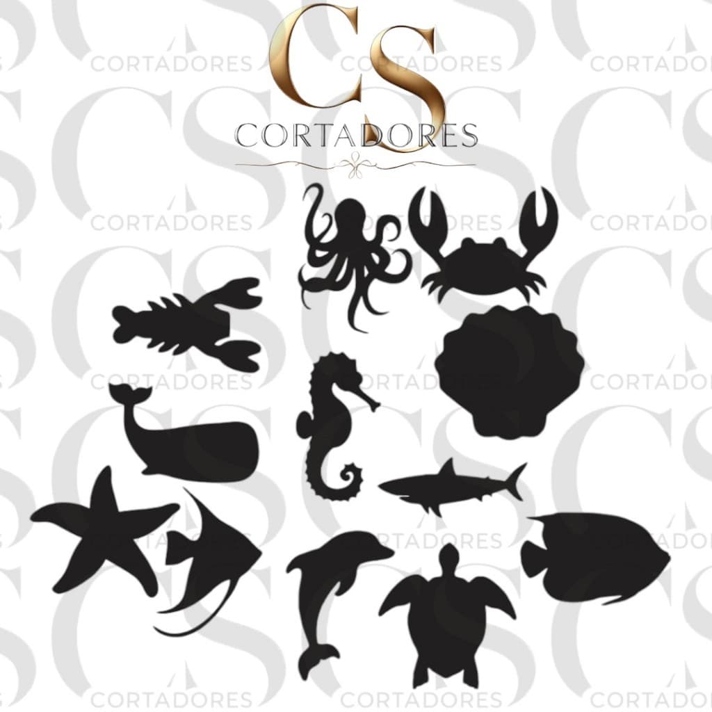 KIT COM 12 SILHUETAS EVA FUNDO DO MAR – PERFEITO PARA DECORAÇÕES CRIATIVAS!