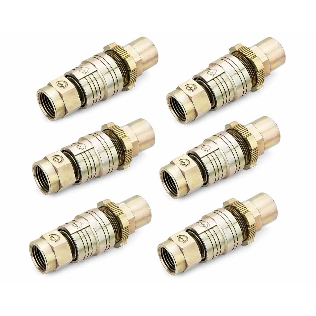 Kit 6 Engate Rápido Com Trava M16 X 1.5mm Carreta Caminhão MÃO AMIGA