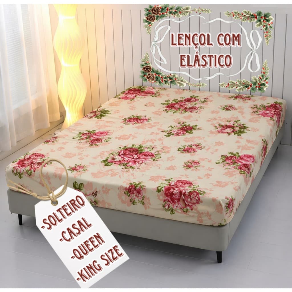 Lençol Estampado e Liso Avulso Solteiro - Casal - Queen - King Size