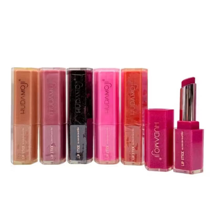 Gloss em Bastão HudaMoji – Hidratação e Brilho Intenso- Hype Blogueira
