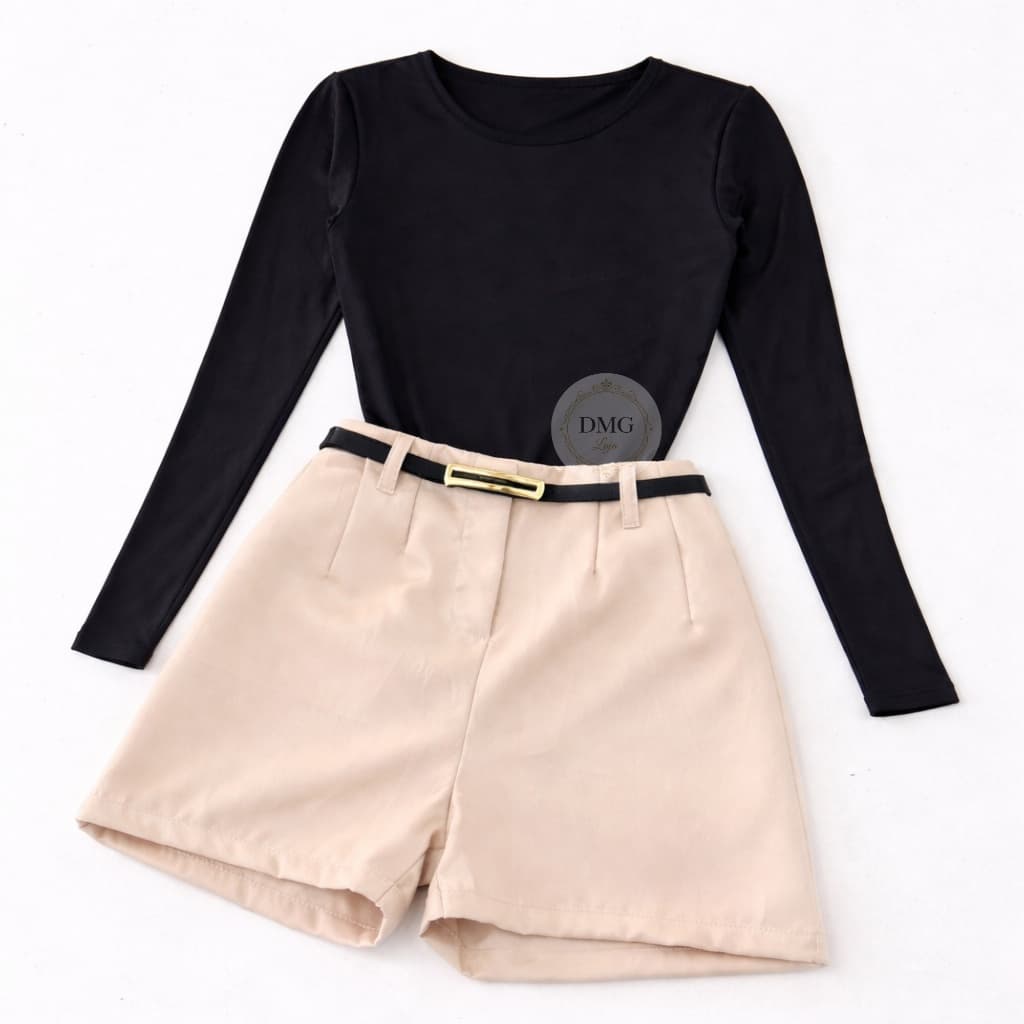 Conjunto Body Manga Longa + Short Alfaiataria Premium - ENVIO IMEDIATOO!!!