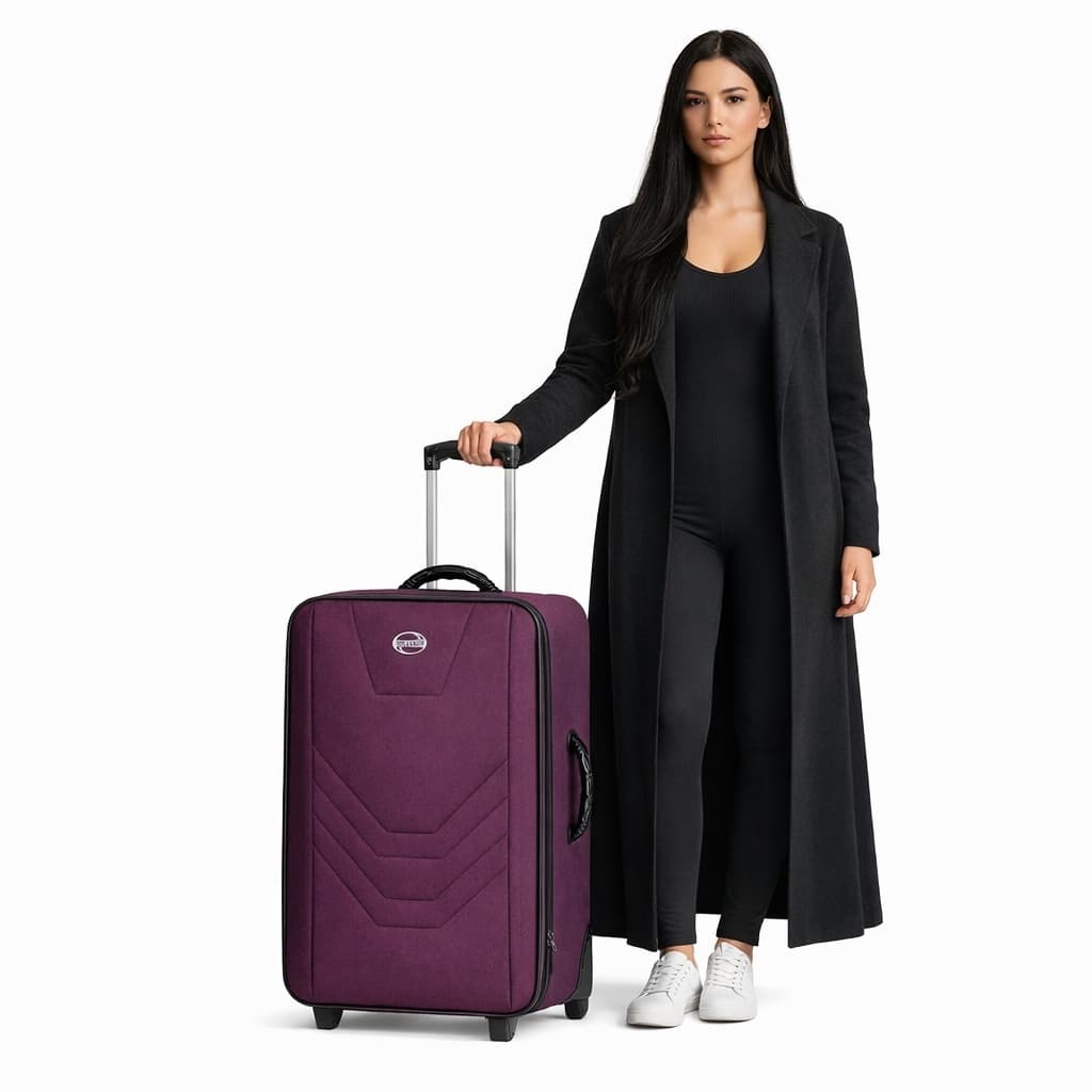 Mala De Viagem Média Alça Retrátil  23kg Resistente Unissex