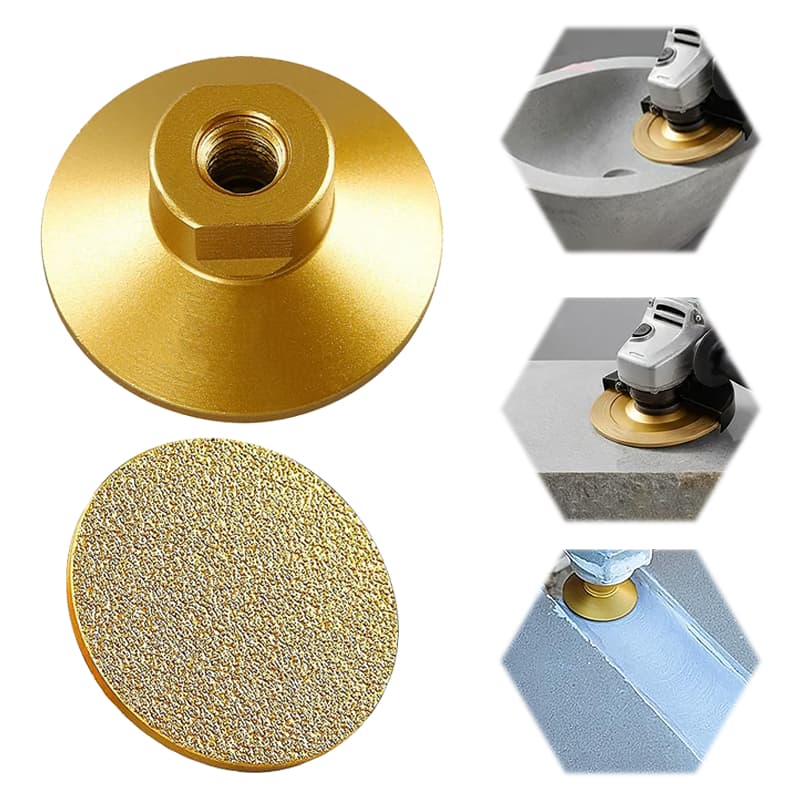 Disco Polimento Diamantado Lixas Grão 45 60 100 50mm Para Brilho Porcelanato Mármore Granito