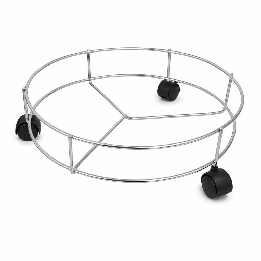 Suporte para Botijão galão vaso Com 3 Rodinhas de aço resistente Durável