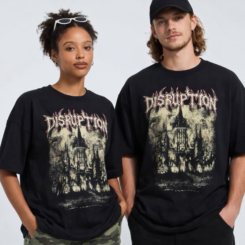 Camiseta Unisexx De Algodão Disrupition