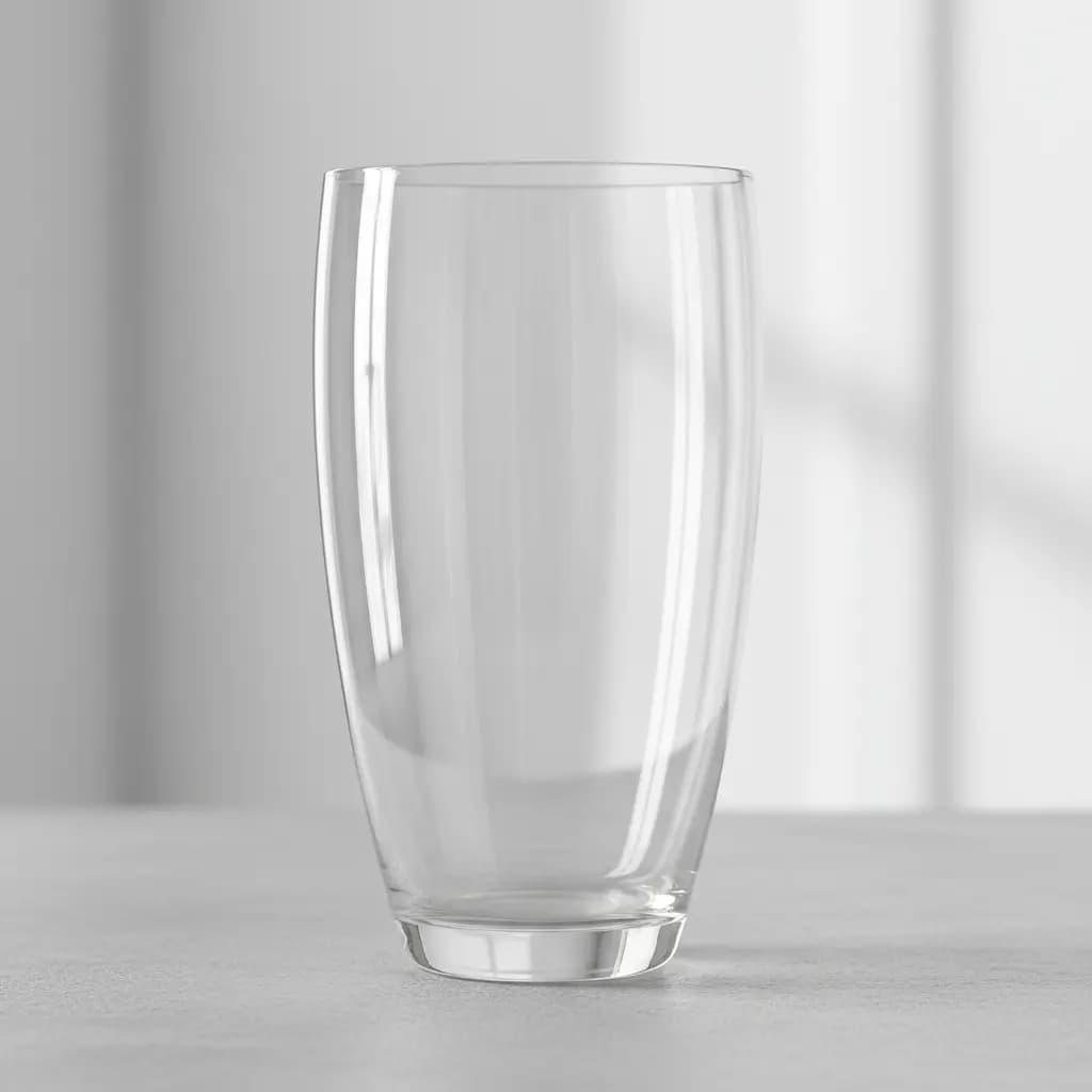 Vaso De Vidro Artesanal Resistente Polonês Rachel D14 A25