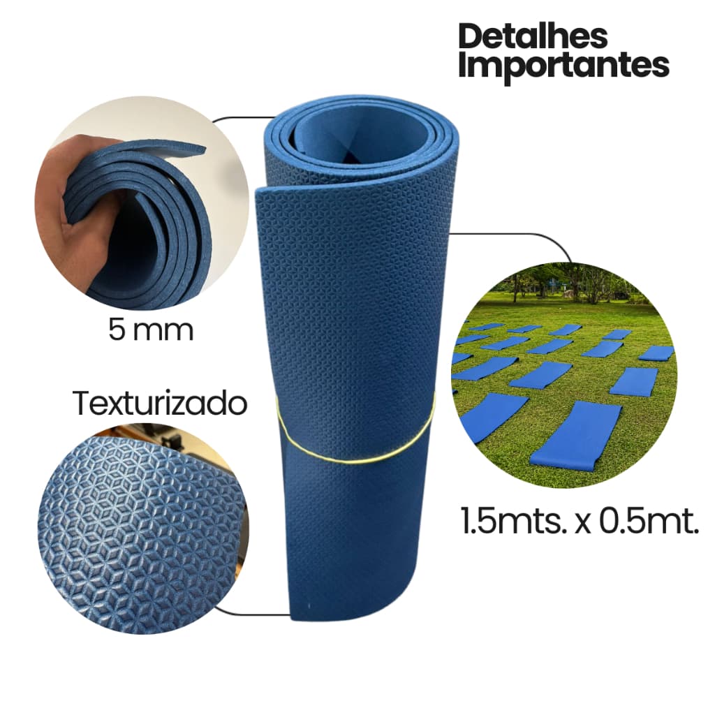 Tatame EVA 1,50x0,5m 5mm Sem Encaixe – Ideal para Eventos e Brindes
