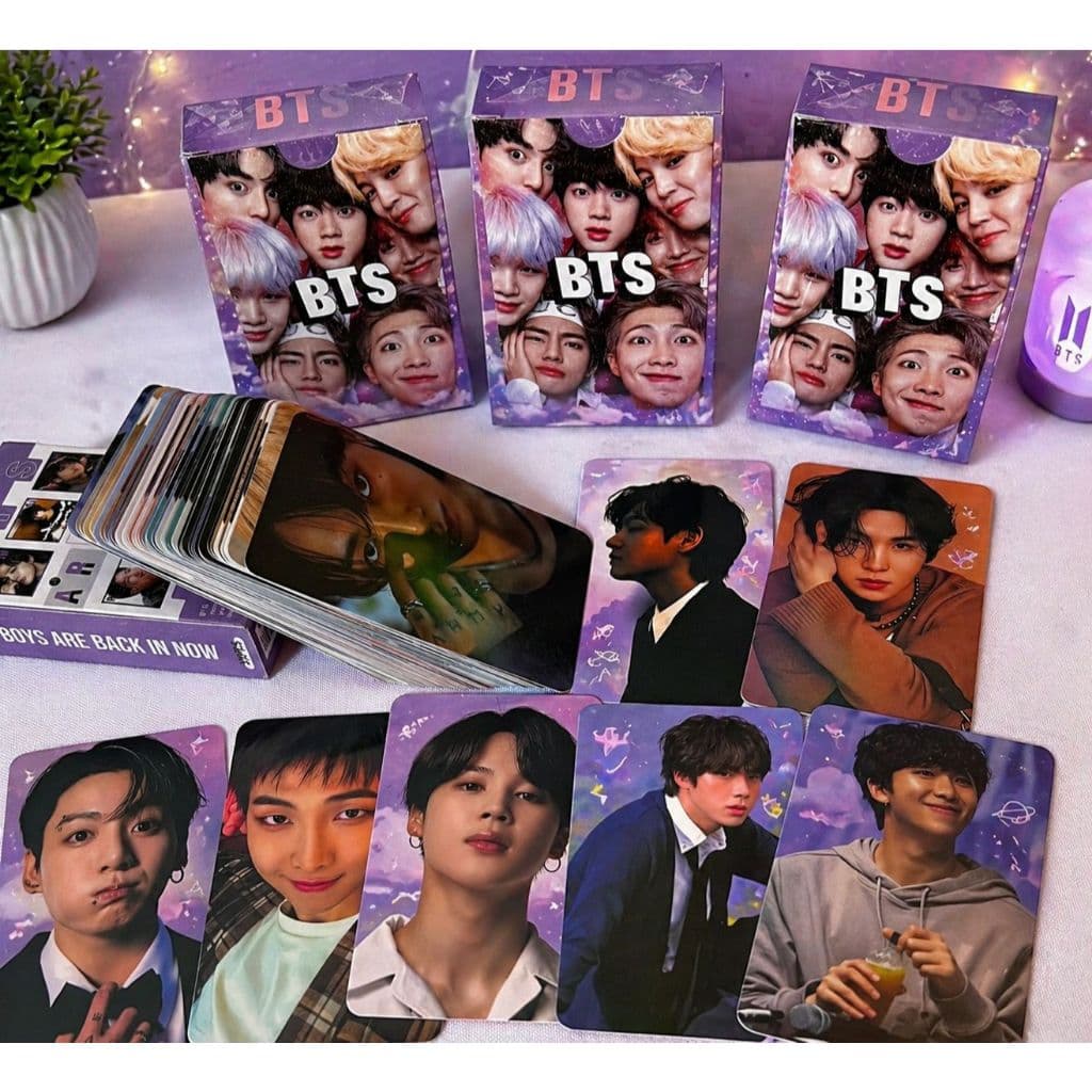 Photocards BTS Colecionáveis – Kit 55 Unidades Lomo Cards Bangtan Boys