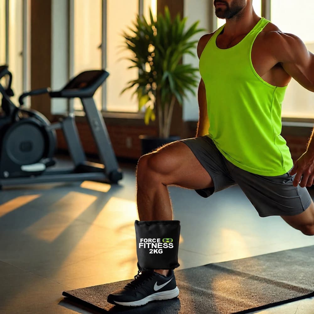 Caneleiras de 2 kg (par) para treino, exercícios e CrossFit. Contém um par de caneleiras.