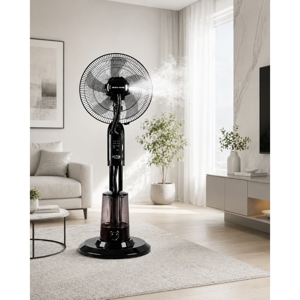 Ventilador Com Umidificador, Climatizador 220V Completo, Timer e Controle