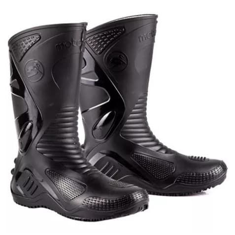 Bota Motociclista Impermeável Cano Longo Pvc -  Motosafe Bracol