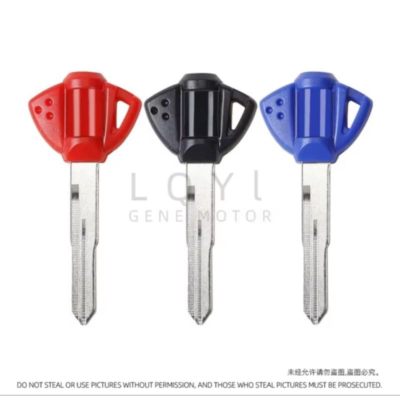 Chave Virgem para Moto Universal Sem Chip Aço Resistente Diversas Cores