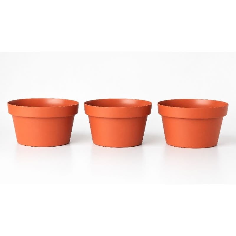 Kit 3 Cuias Bari 25 Okla Autoirrigáveis | Modernas, Resistentes e Ideais p/ Plantas