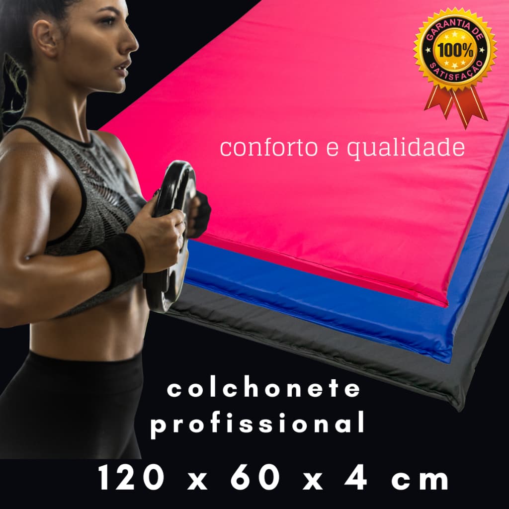 kit-10, kit-20 colchonete grande 120x60x4/100x60x2,5 academia, ginástica, exercício, creches escolas