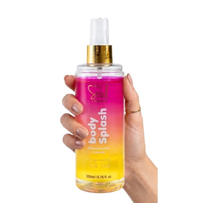 Body Splash Feminino Soul Cosméticos 200ml Desodorante Colônia Feminino Refrescante Body Splash Com Boa Fixação