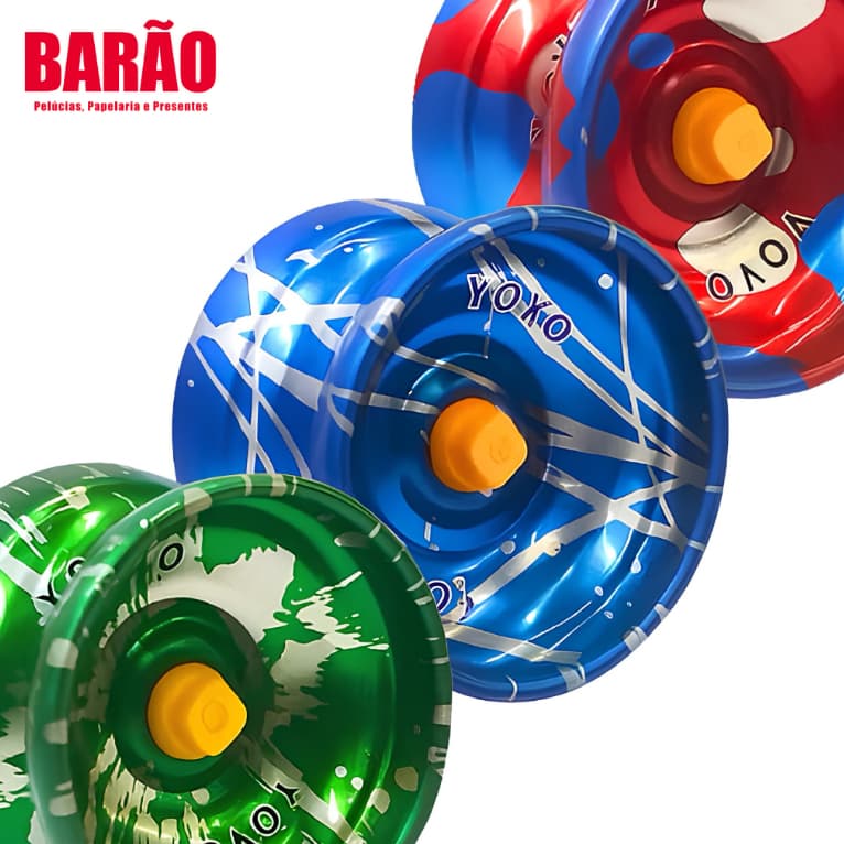yoyo ioio de metal com rolamento profissional responsivo - io io brinquedo aluminio super speed