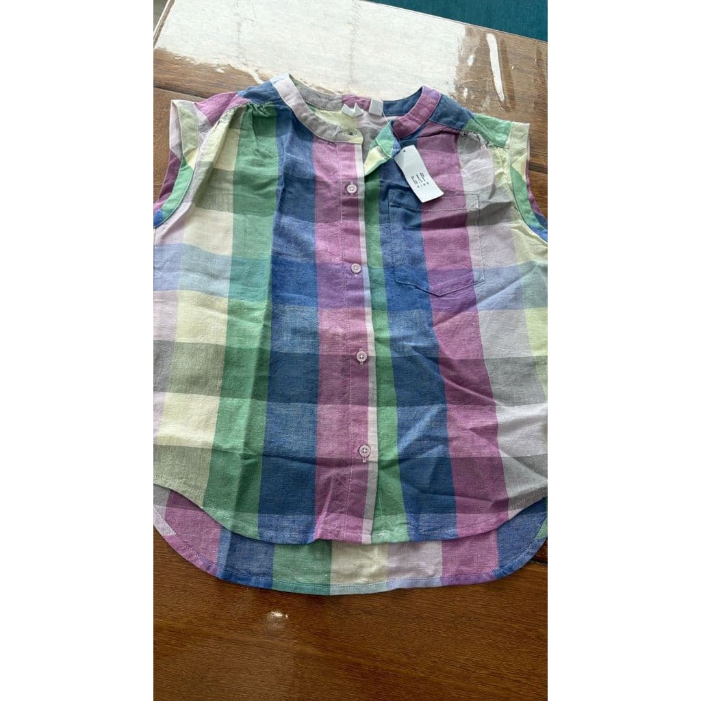 Camisa GaP kids importada tamanho 1012 anos - Xadrez Feminina