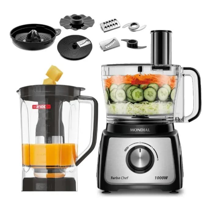 Multiprocessador Mondial Turbo Chef 9 em 1 MPN-01-BF