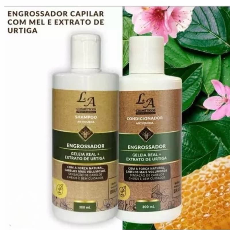 Kit Engrossador  Capilar - Antiqueda e Revitalização com Mel e Urtiga