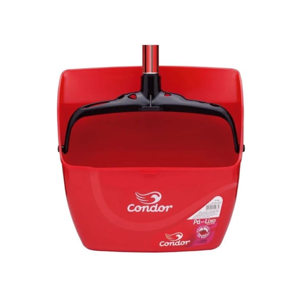 Pá de Lixo Condor com Tampa – Coletor Fechado Higiênico e Resistente