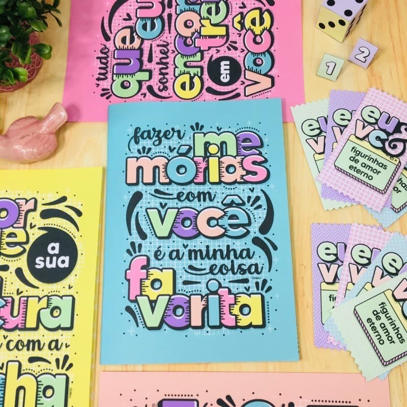 Álbum de Figurinhas Namorados Descolados | álbum de figurinhas | dia dos namorados | presente criativo personalizado