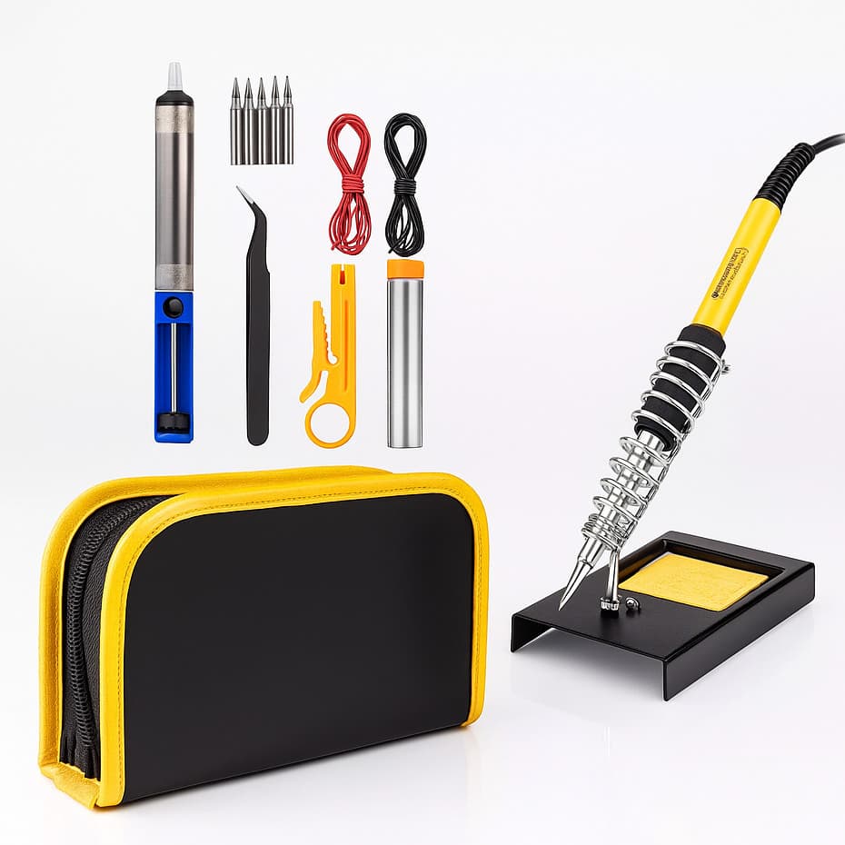 Kit Manutenção Alta Precisão Ferro de Solda 60W Profissional Ajustável 450°C 110V estojo
