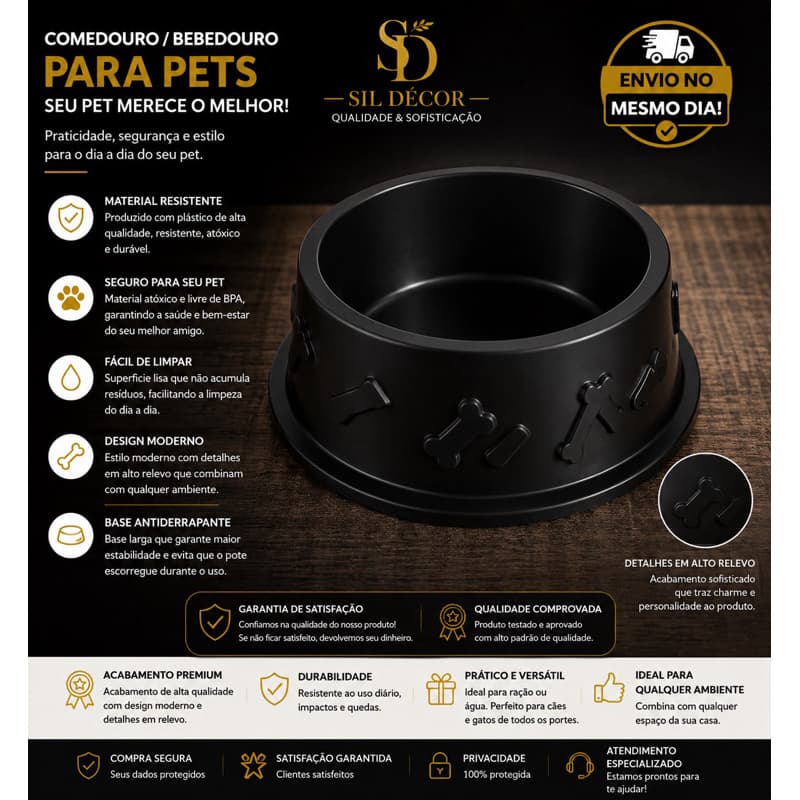 KIT COM 4 TIJELAS PARA CAES
