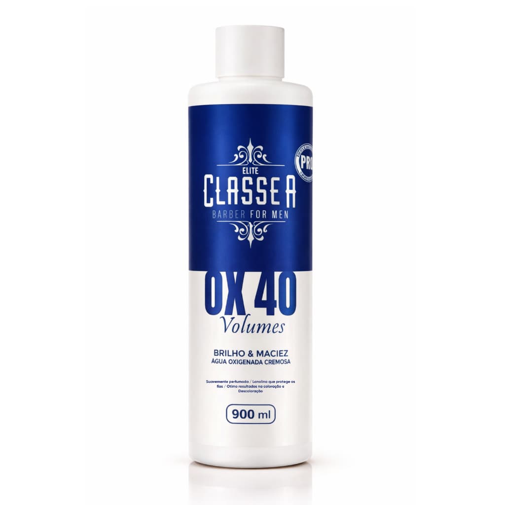 OX VOLUME 40v 900ML ÁGUA OXIGENADA CLASSE A/ KIT COMPLETO