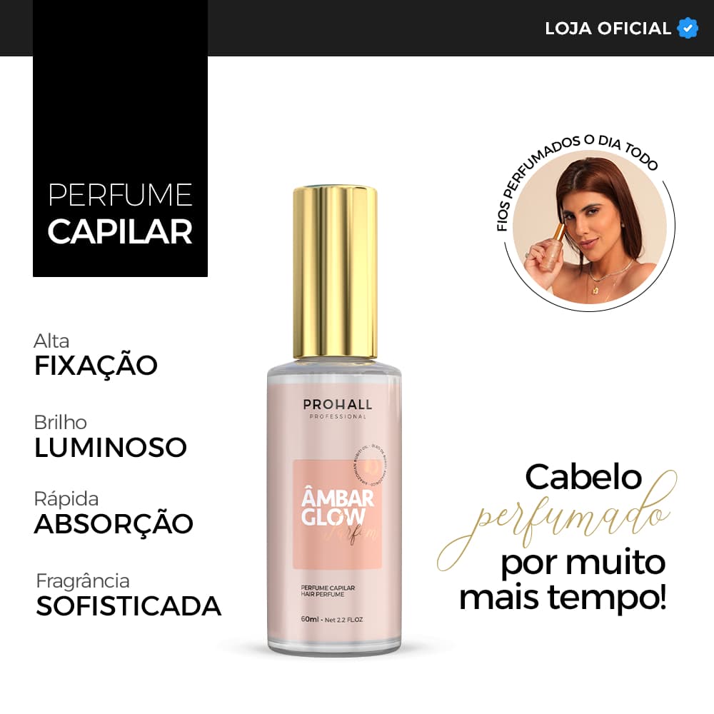 Perfume Capilar Ambar Glow intense parfum 60ml