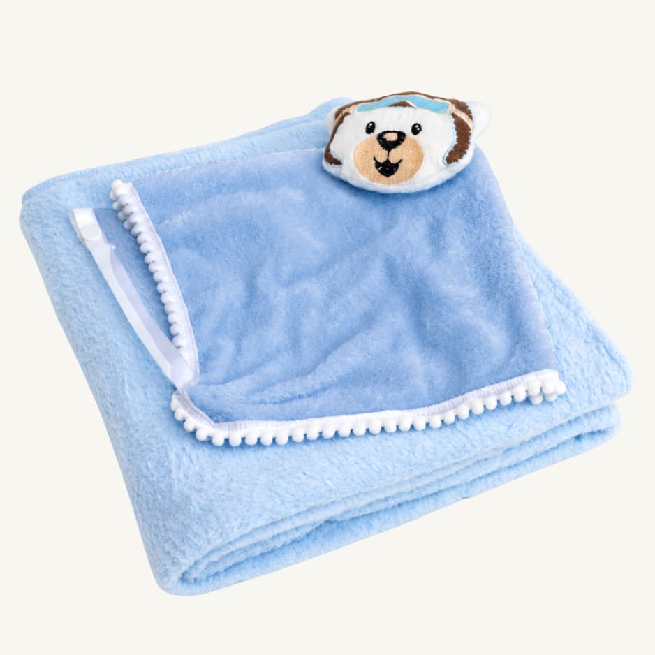 Kit 2 Peças Cobertor com Naninha Para Bebê Anti-alérgico Masculino e Feminino