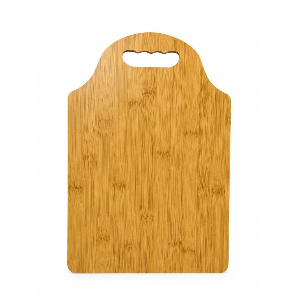 Tábua de Corte Estilo Bambu 40x24cm com Alça – Tábua para Cozinha, Carnes e Queijos Resistente e Elegante