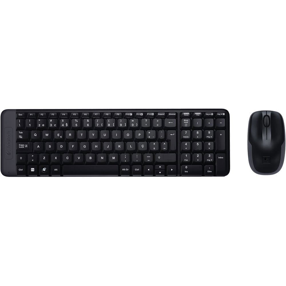 Kit Teclado Mouse S/ Fio Logitech Mk220 Tecla Ç 1792451657