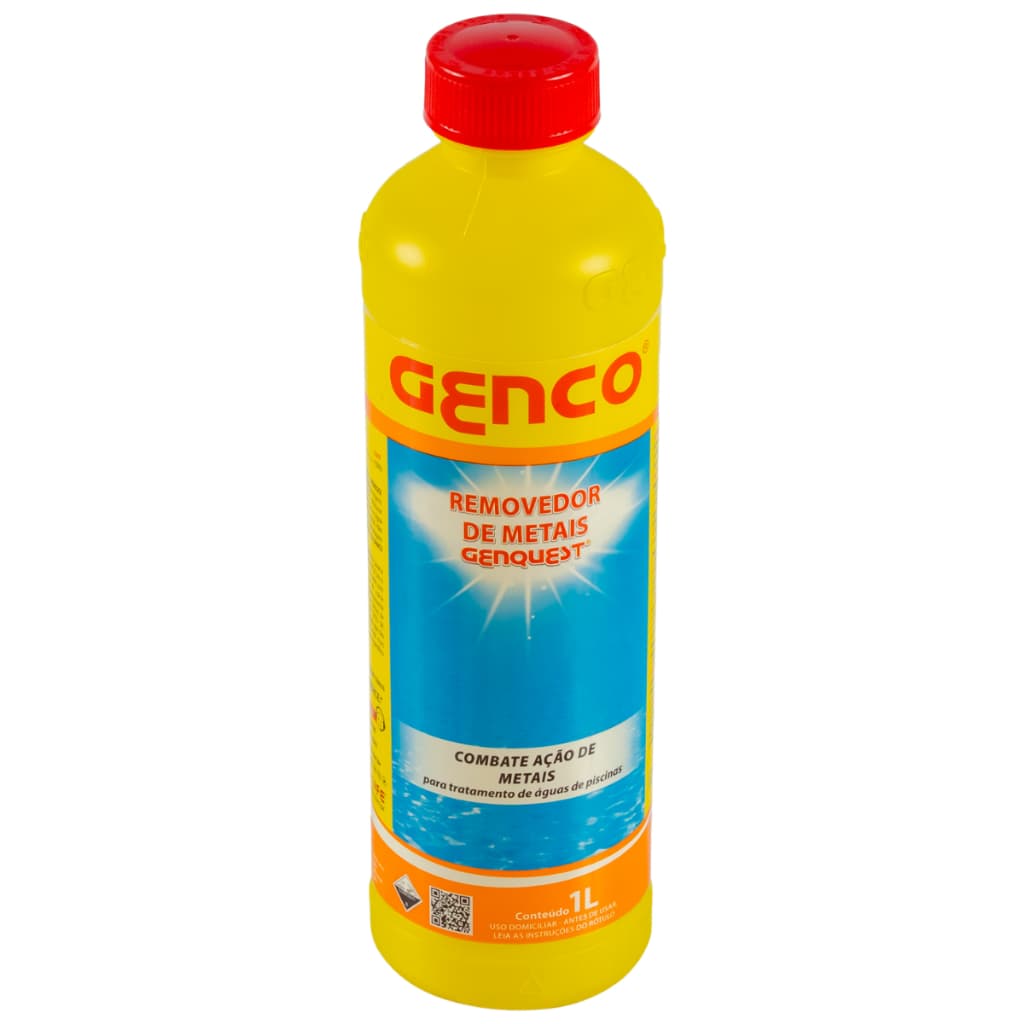 Removedor De Metais Genco Genquest 1L Elimina Manchas Piscina