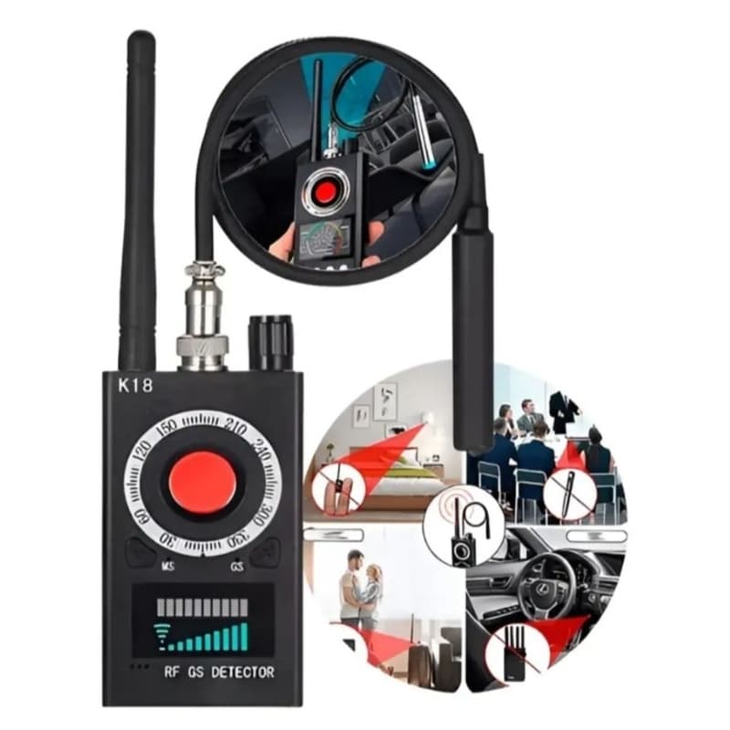 Detector de câmera espiã oculta, Microfones, Gps K18