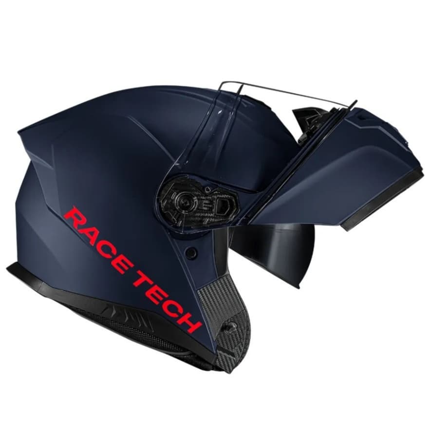 CAPACETE ARTICULADO BARATO RACE TECH SIGNAL AZUL FOSCO MASCULINO FEMININO ROBOCOPY C/ ÓCULOS SOLAR