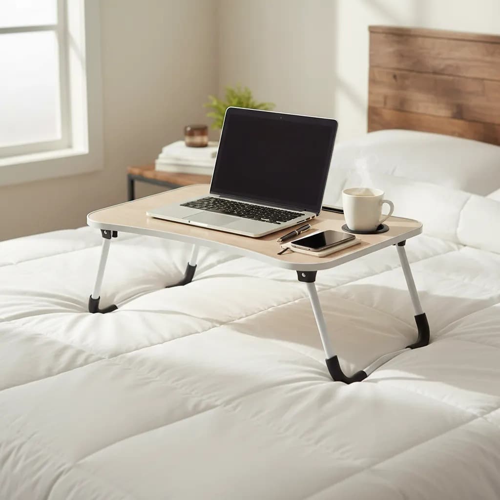 Mesa Suporte Portátil  Dobrável para Notebook Marfim