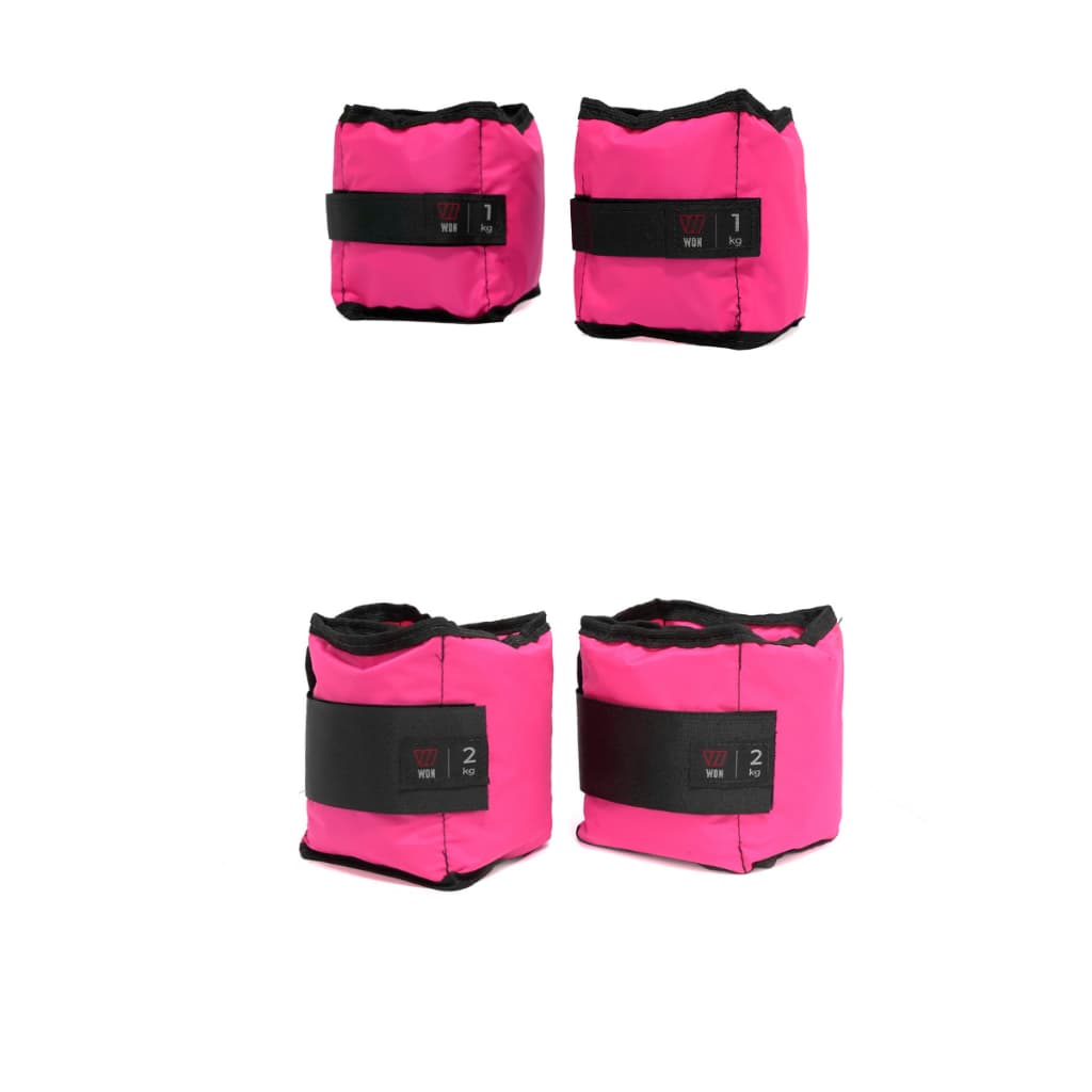 Kit Caneleiras de Peso Básicas 1kg + 2kg Rosa