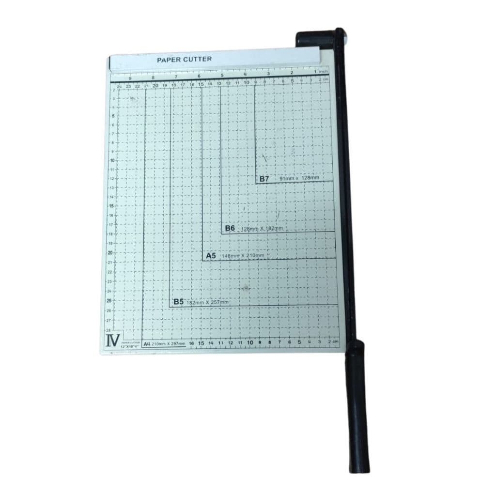 ATENÇÃO SALA - Guilhotina Base Em Aço 30 Cm Papel A4 Até 10 Folhas C/ Trava  - PROMOÇÃO