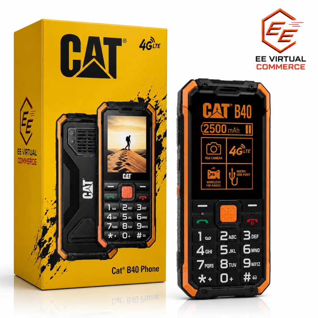 Celular Caterpillar B40 4G Dual Chip Teclas Grandes Volume Alto Resistente Ideal Para Idosos Robusto