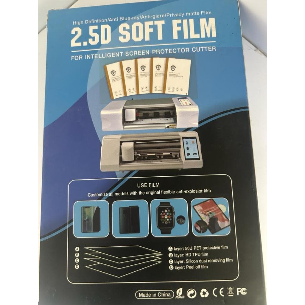 Kit 50 Un Películas Para Recorte 8 Polegadas 2a Clear Hd Tpu Shark Proteção e Privacidade Todos os Modelos de Celulares