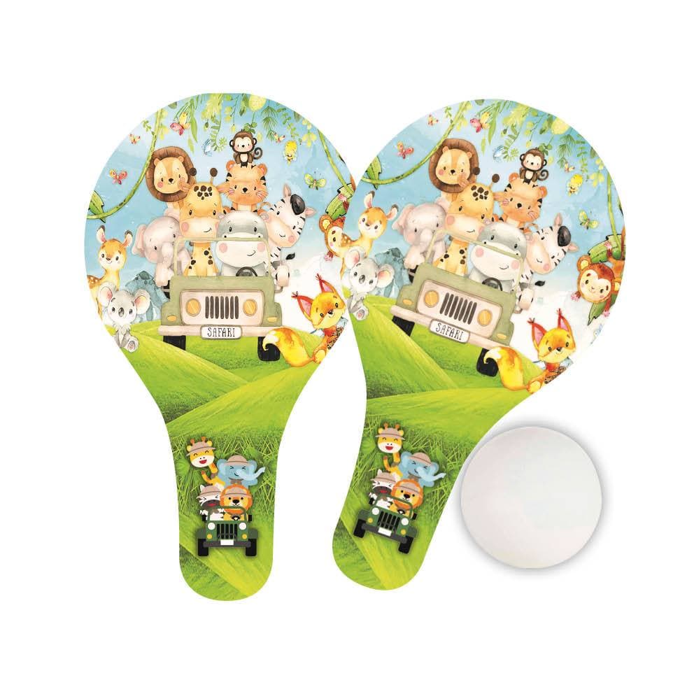 Raquete Ping Pong Safari mdf Lembrancinha Personalizada Infantil