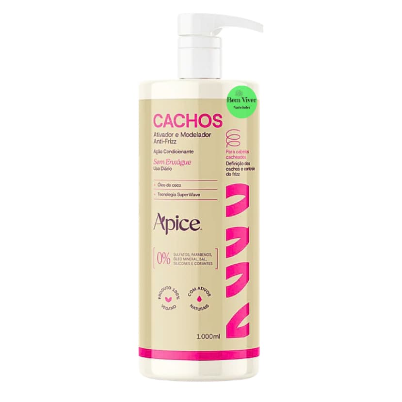 Ativador de Cachos Apse Creme de Pentear Apse 1 litro