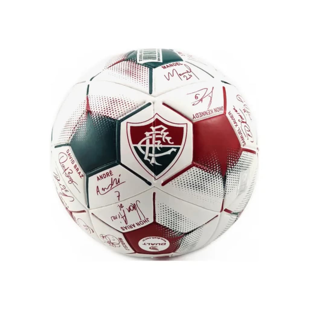 Bola De Futebol Campo Dualt Fluminense Assinaturas - Oficial