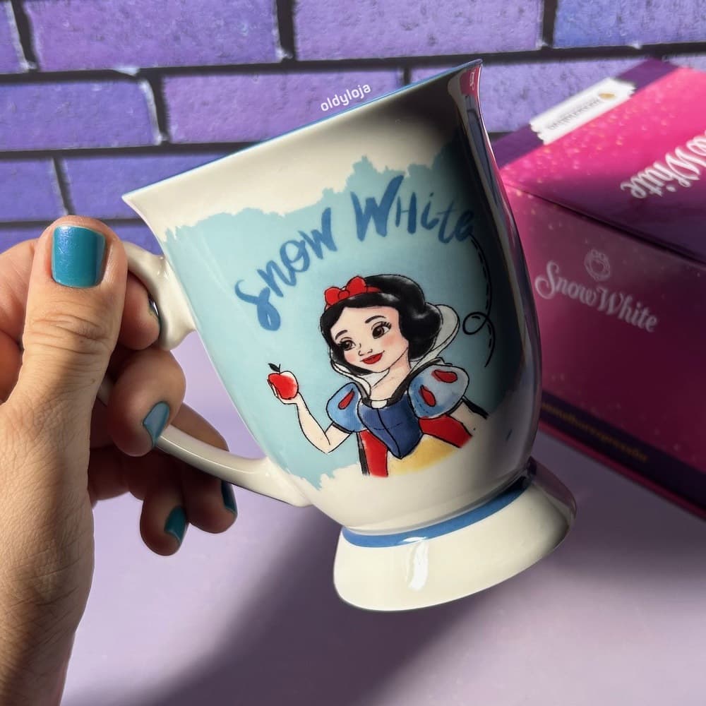 Caneca Branca de Neve Royal 350ml Princesas Licenciada